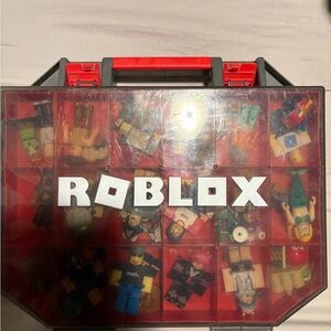 Roblox Action Figure Organizer and Figures (Includes Harry Potter themed legos)
